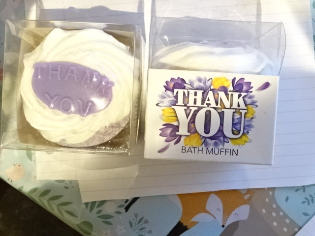 'Thank You' Fruit Scented Bath Muffin / Fizzer Gift
