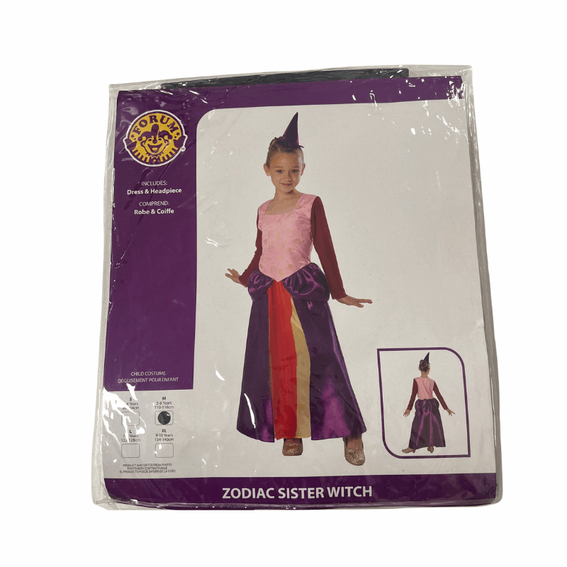 Zodiac Sister Witch Fancy Dress Costume Medium 5-6 Yrs