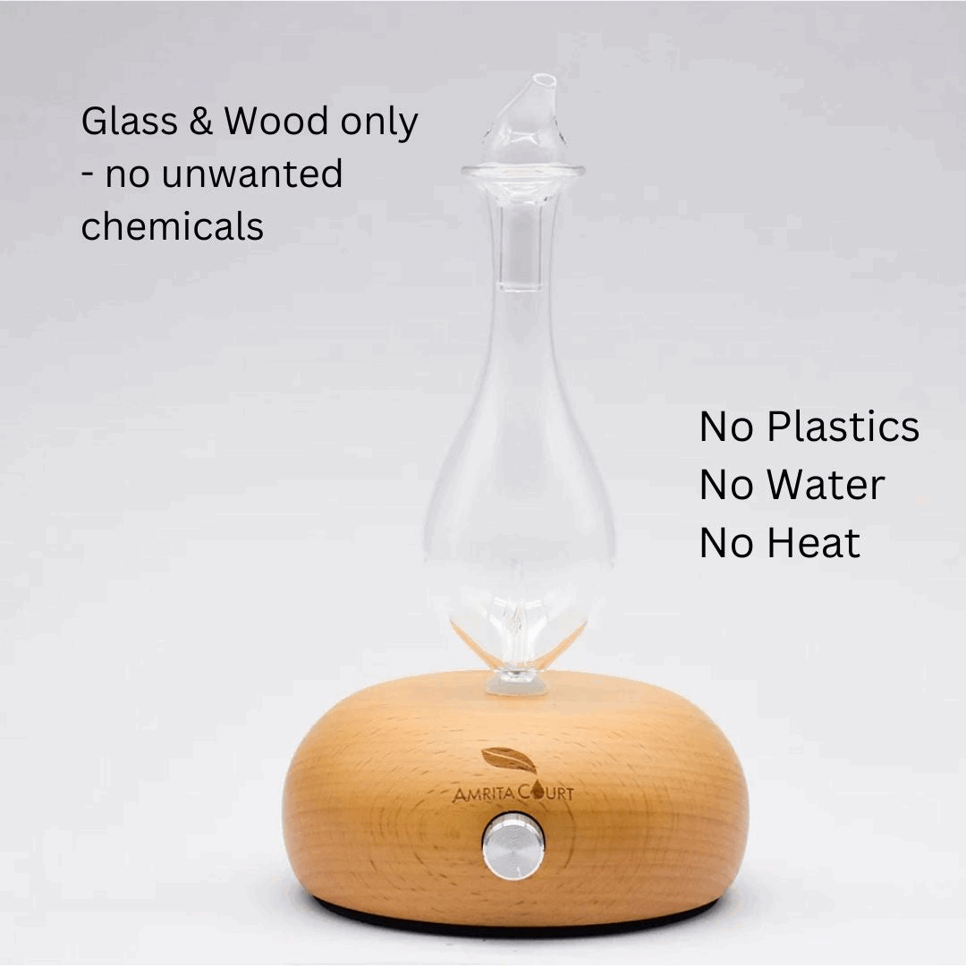 🧘 Meditation Ritual Bundle | Oscar Waterless Diffuser + Essential Oils for Focus & Calm