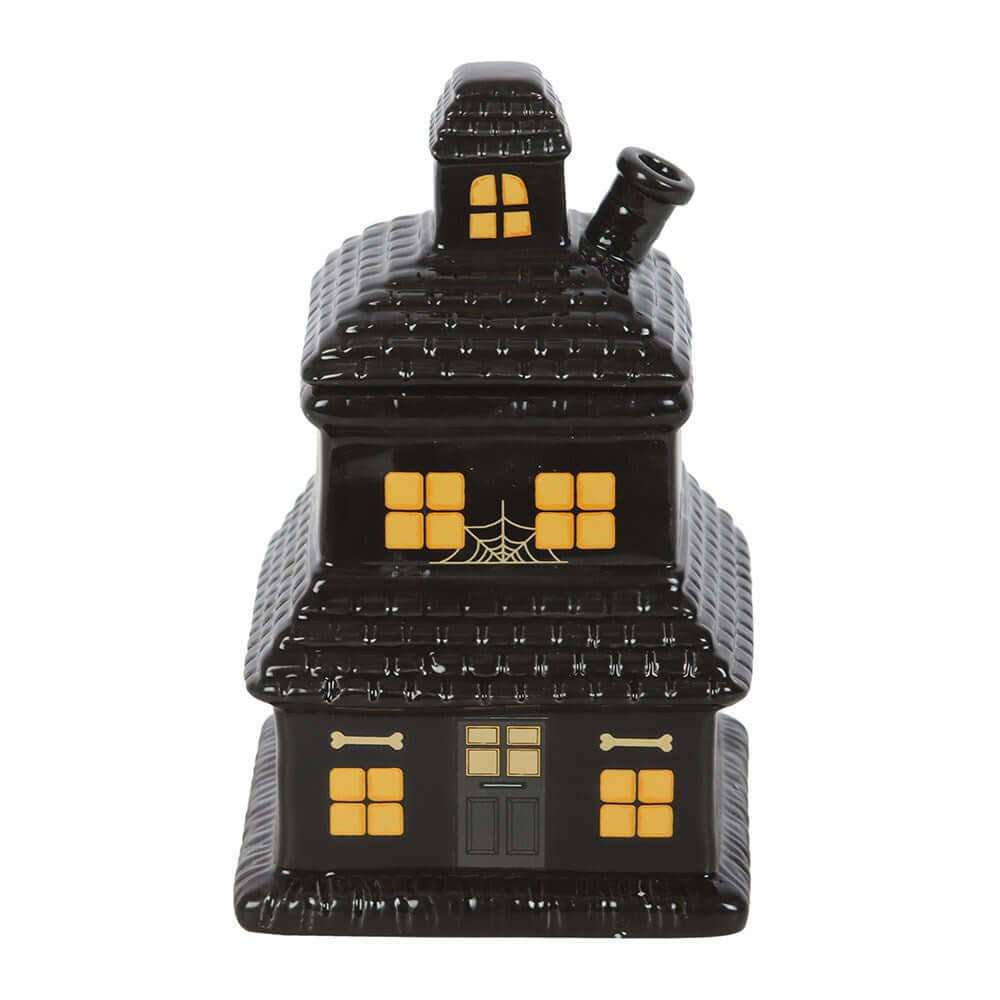 Gothic Gifts Black Haunted House Oil Burner and Wax Warmer