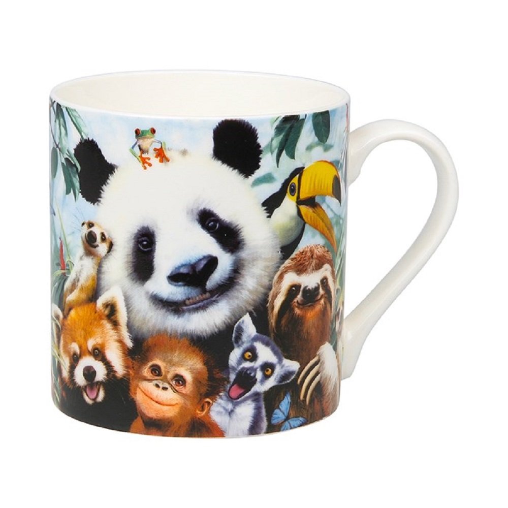 Zoo animals Selfies Mug - Fine China - Gift boxed