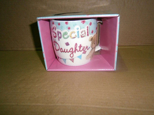 "Special Daughter" Cute Teddy Bear Sentimental Mug with Presentation Box