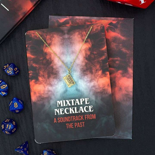 Mixtape Necklace on Greeting Card