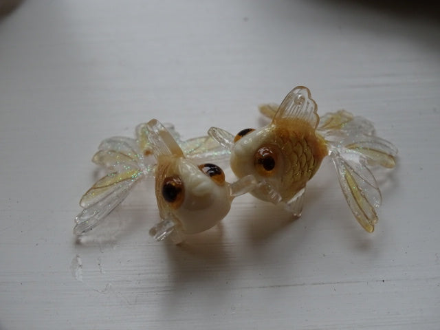 'Fantasia Fantail'  Resin Goldfish Pendant
