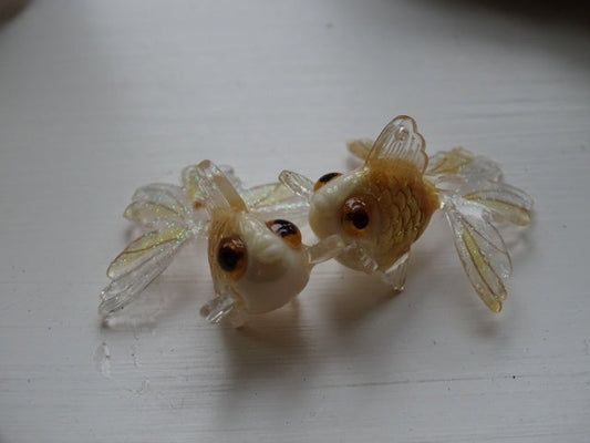 'Fantasia Fantail'  Resin Goldfish Pendant