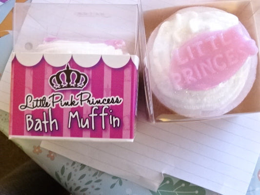 'Little Pink Princess'  Fruity Scented Bath Muffin / Fizzer Gift