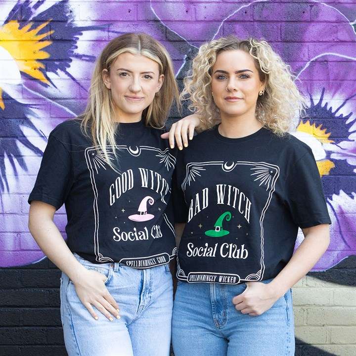 Green Bad Witch Social Club Unisex T-shirt Size M