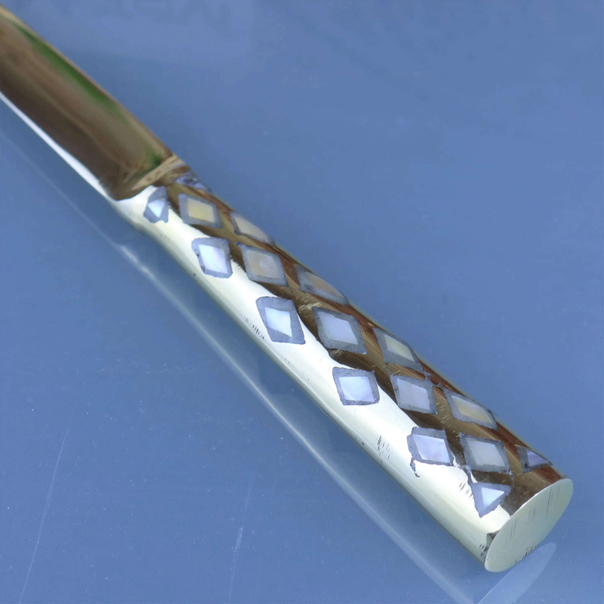 Zuari Brass Magnifying Glass and Letter Opener Set