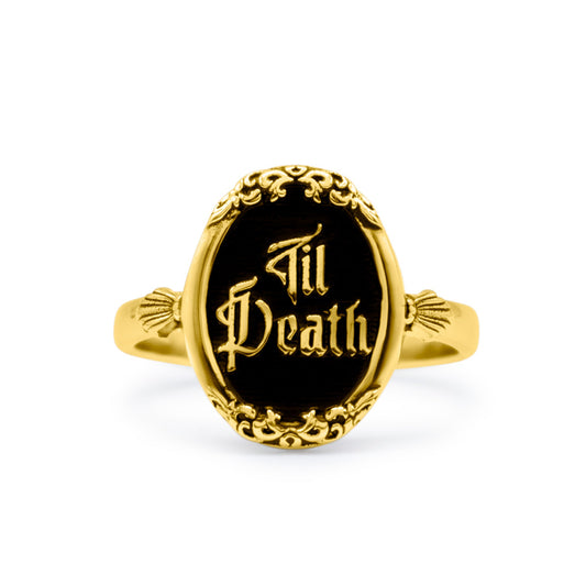 Gold Til Death Ring