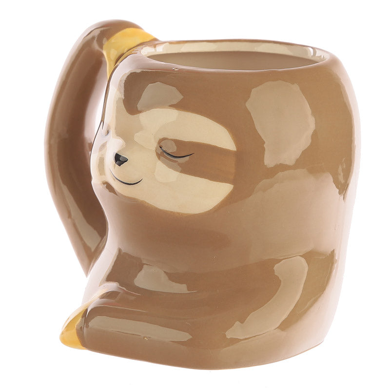 Novelty Shaped Ceramic Mug - Just Hanging Around Sloth