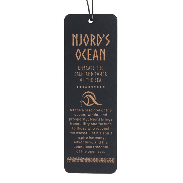 Njord's Ocean Wooden Bookmark