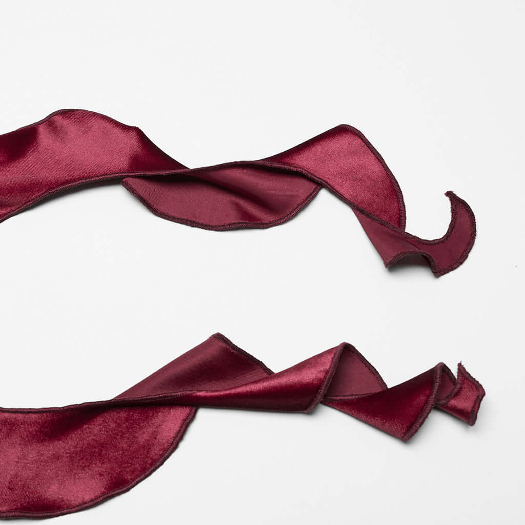 Punk Rave Leticia Burgundy Gradient Velvet Top with Feature Hooks and Eyes