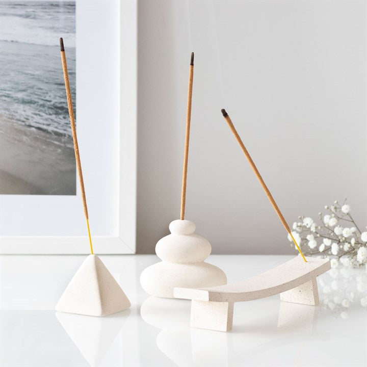 Cream Speckle Incense Ash Catcher