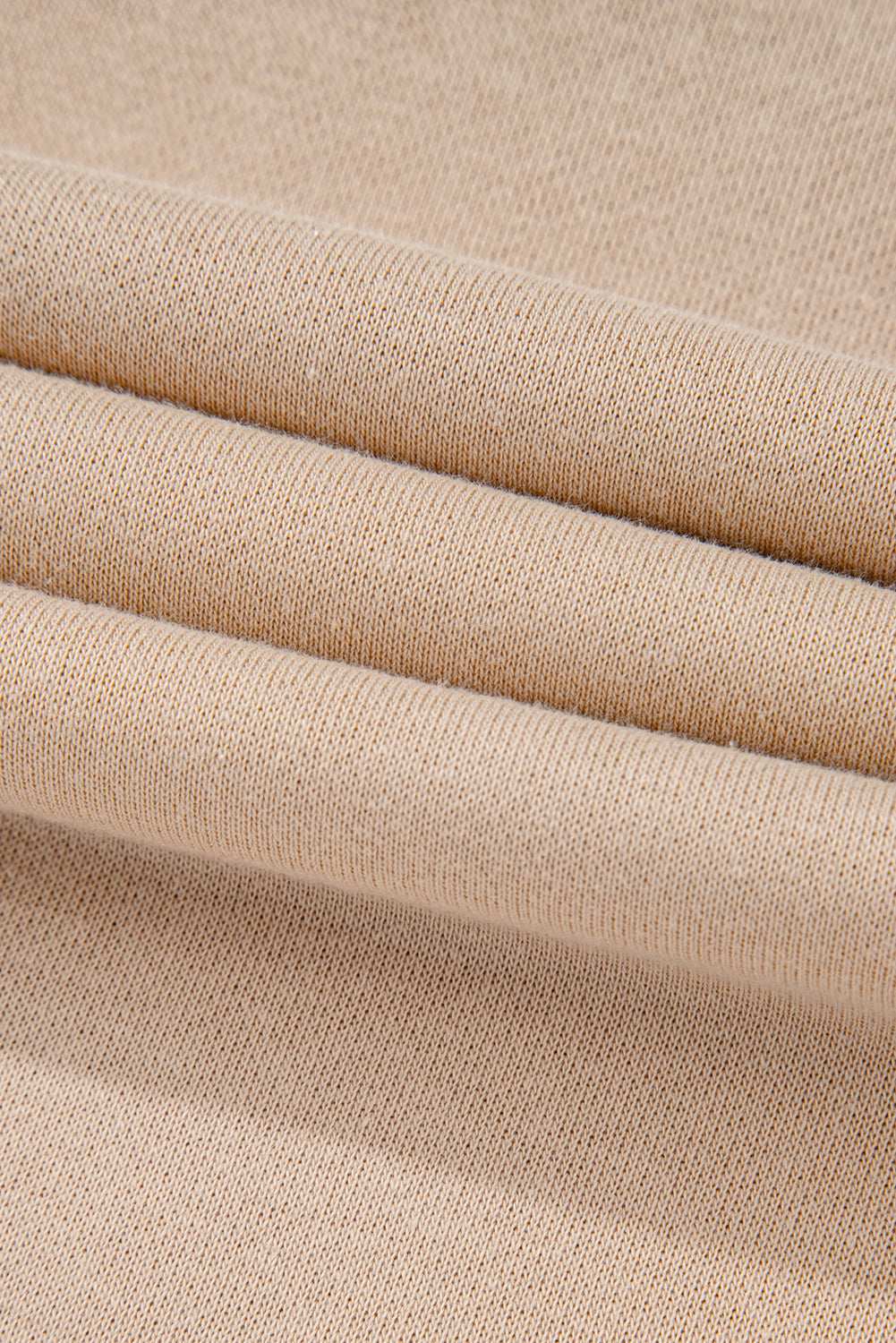 A pale khaki plus-size sweatshirt featuring a floral peace sign graphic and a Washed Terry Finish