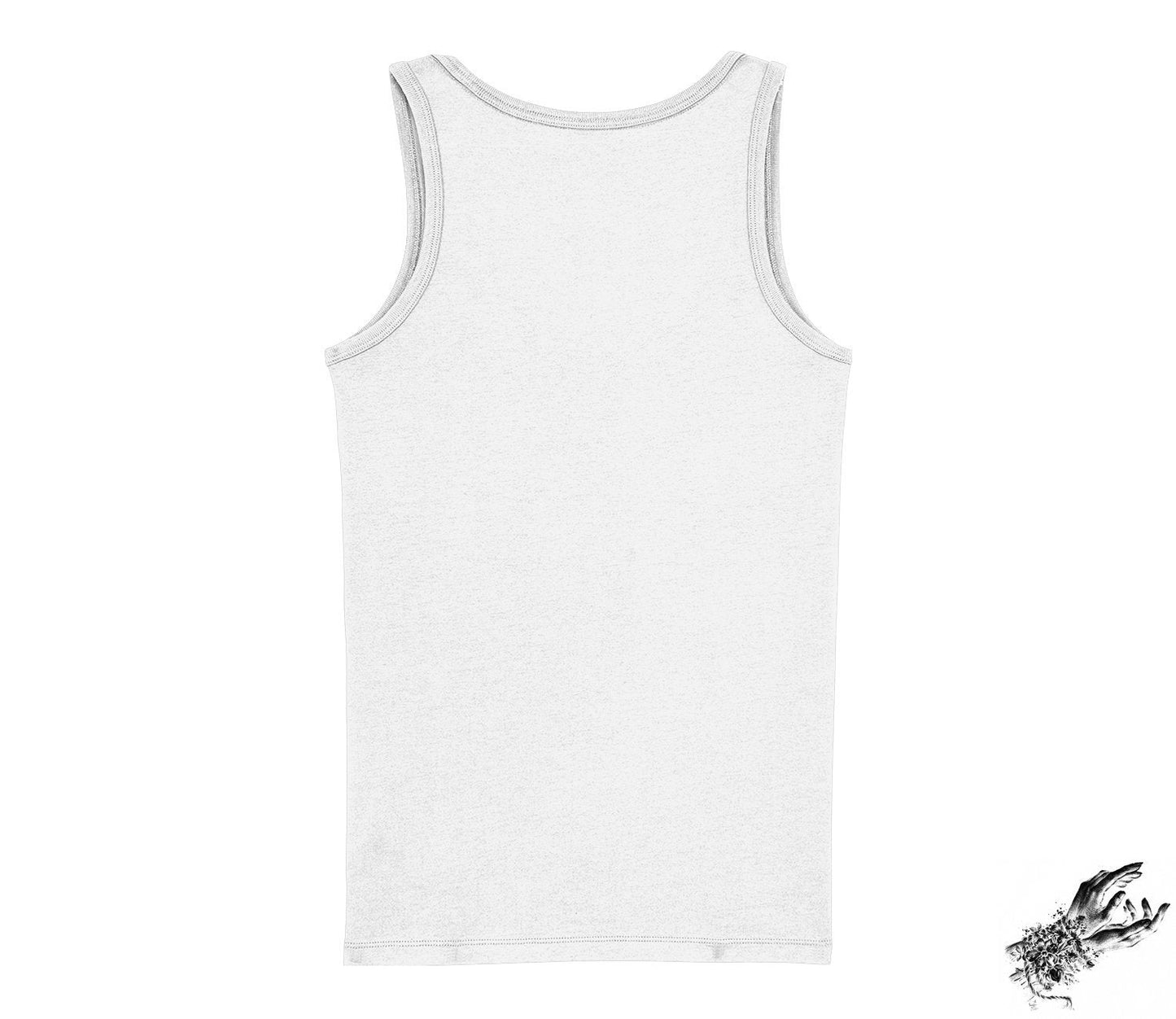 White Occult Hand Print Unisex Tank Top