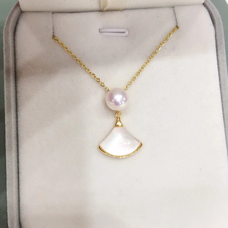 Zhuji Pearl Dance Skirt Necklace