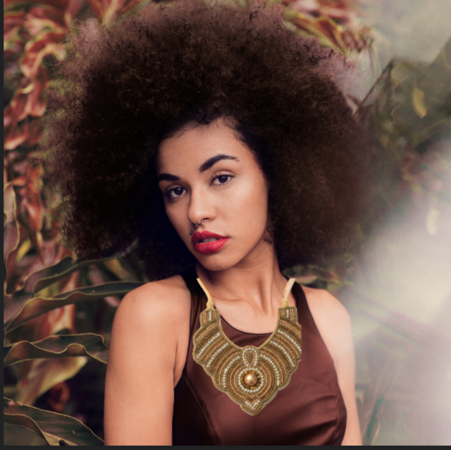 Golden Colour Beads  Tribal Ethnic style Adjustable Necklace